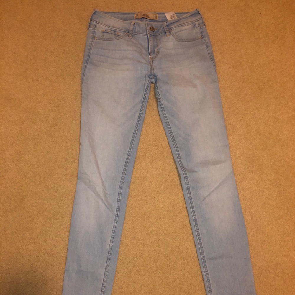Hollister white washed skinny jeans